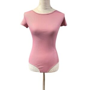 Ribbed Lace Up Back Bodysuit